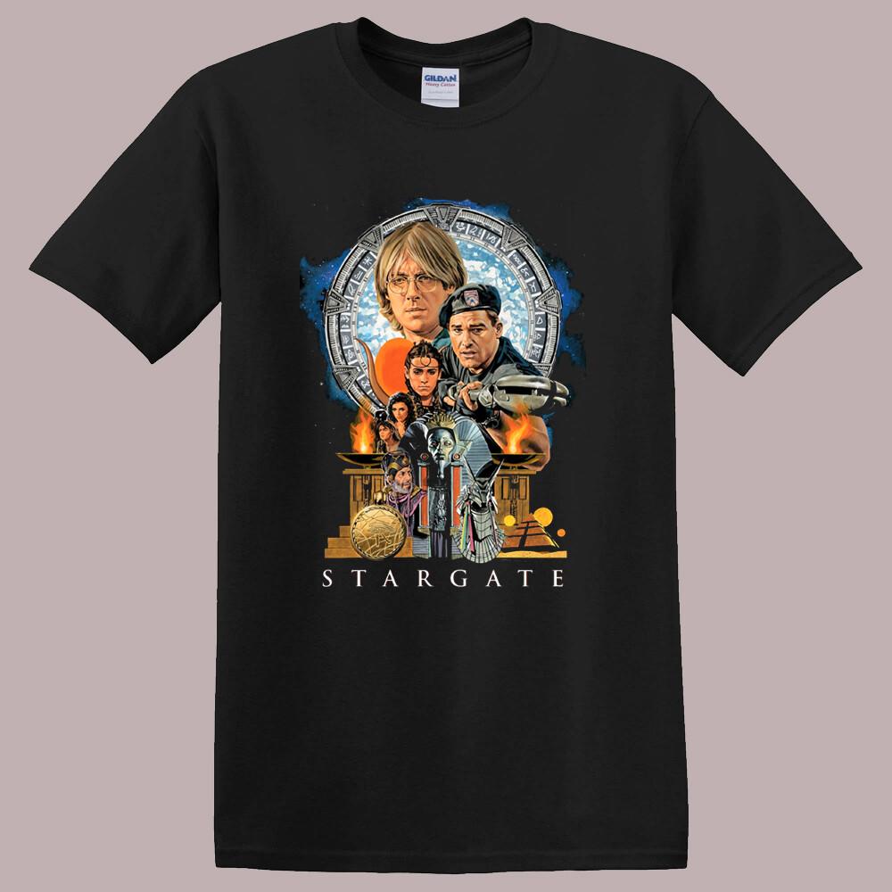 Stargate Sci-Fi Movie Men Black T-Shirt Size S-5XL XXL