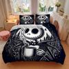 3pcs Night Sky Jack Bedding Set - Includes 1 Quilt Cover and 2 Pillowcases, Comfortable Bedding with Stylish Design for Bedroom, Machine Washable