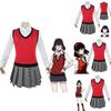 Kakegurui Midari Ikishima Outfit Exquisite School Uniform Dress Cosplay Set For Fans