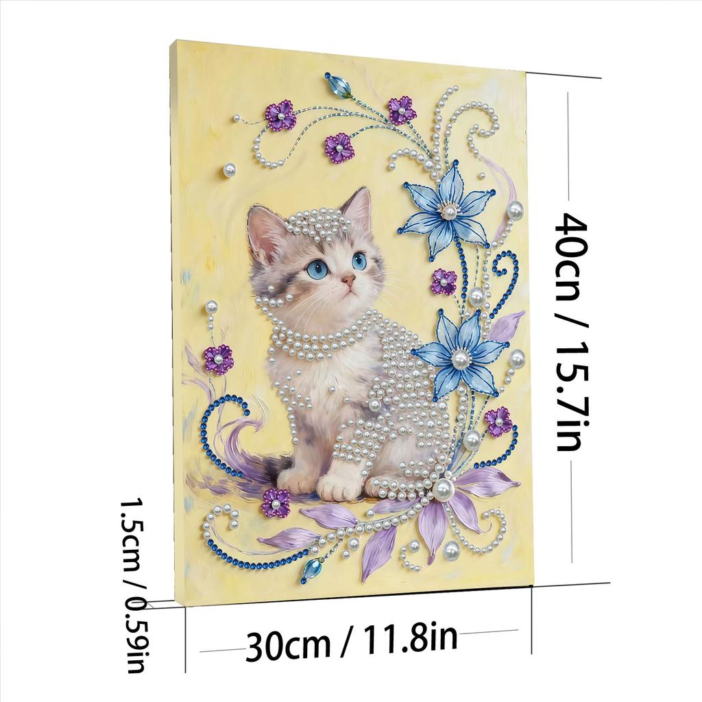 DIY Pearl Diamond Art Kits with Frame 30x40cm Diamond Painting Gem Picture Art for Adults/Beginners Gift Idea Home Wall Decor