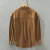 Men's Retro Corduroy Long-Sleeved Shirt Jacket - Casual, Loose Fit, All-Match for Spring and Autumn