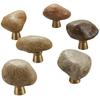 5Pcs Cobblestone Cabinet Knob Drawer Pulls Elegant Furniture Decorative Handle for Kitchen Cupboard Wardrobe Enduring