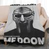 Hiphop Artist MF DOOM Throw Soft Coral Fleece Blanket 310gsm Fluffy Warm Throw for Sofa Bed Couch Bedroom Decor