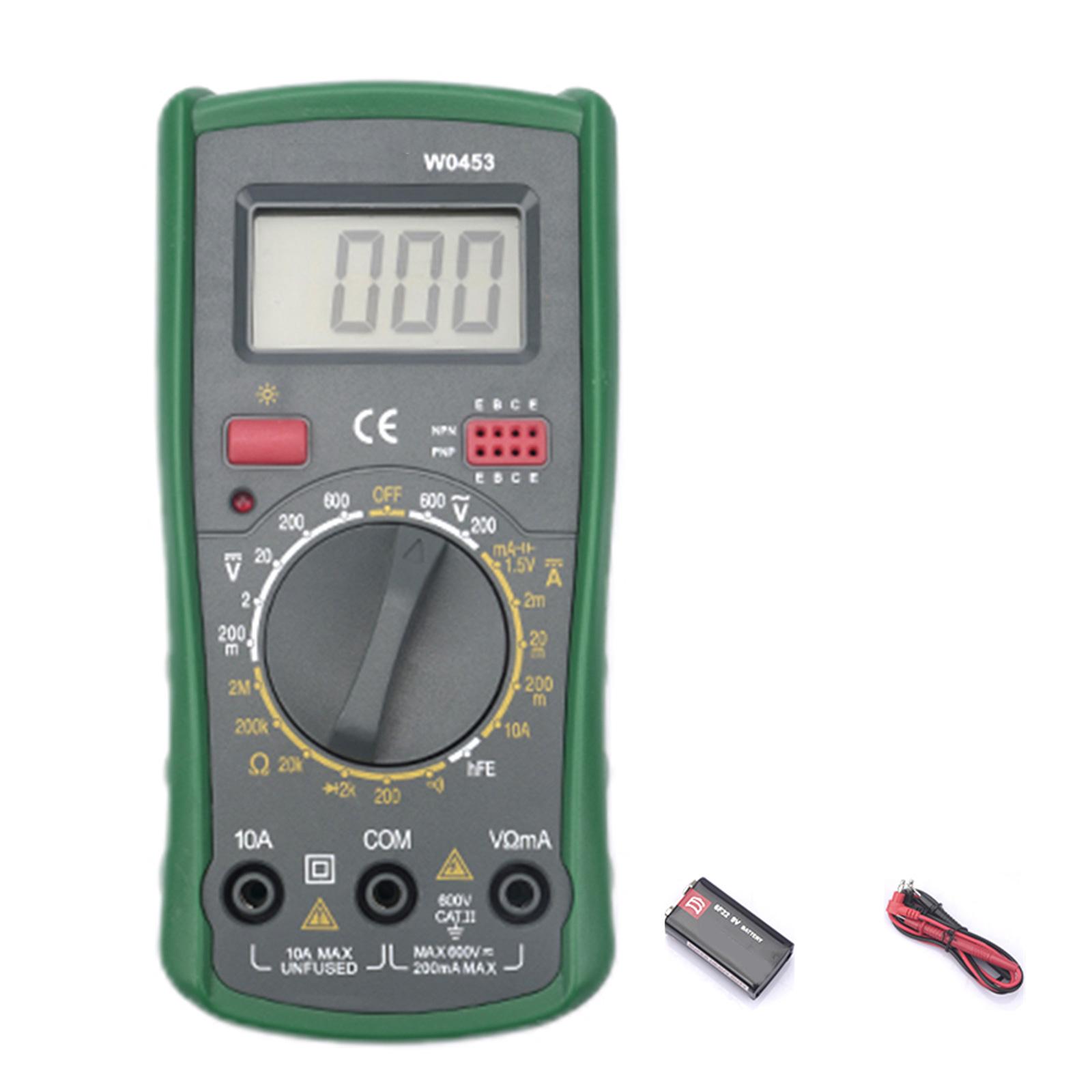 

3999 Count DC Напруга змінного струму Цифровий мультиметр Вольт Ампер Конденсатор Діод Тріод NCV Гц Тестер Багатоцільовий детектор W0453