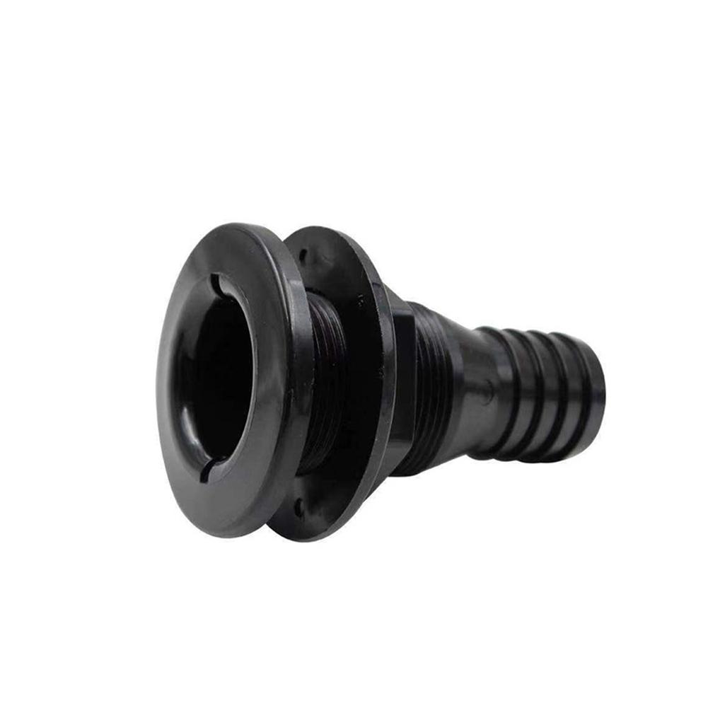 Racord de trecere prin coca, conector drept pentru furtun de 5/8, 3/4 1-1/2in, bărci, marine, accesorii marine, racord pentru furtun de trecere prin coca