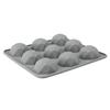 9 Cavity Diamond Silicone Cake Mold DIY Mousse Baking Pan for Dessert Grey