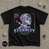 Y2K Shirt Eternity AI Cyborg Graphic Tee Chrome Futuristic Streetwear Comfort Colors®