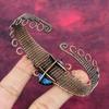 Copper Watermelon Tourmaline Bangle Copper Wire Wrapped Jewelry Adjustable Bangle