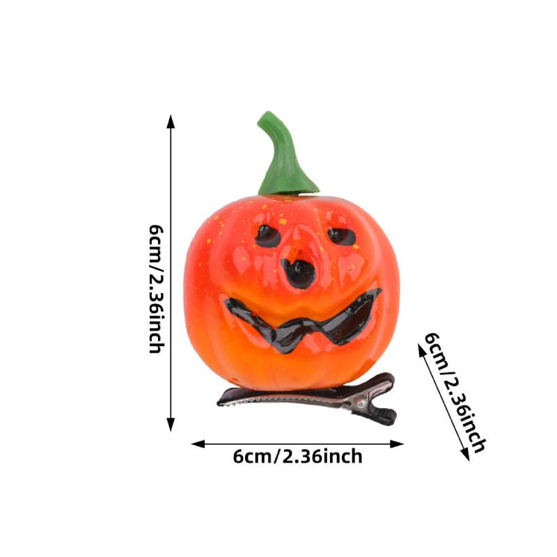 Halloween Decorative Pumpkin Hair Clip For Costume Party And Creative Headwear