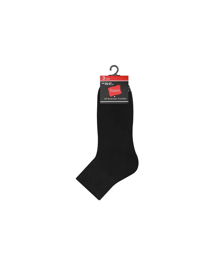 Quarter-length Socks 3P Black
