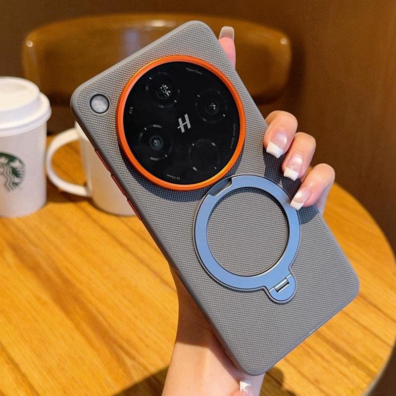 For OPPO Find X8 X8S X8S Plus X8 Pro X8 Ultra solid color rotating magnetic stand anti-drop and anti-fingerprint phone case