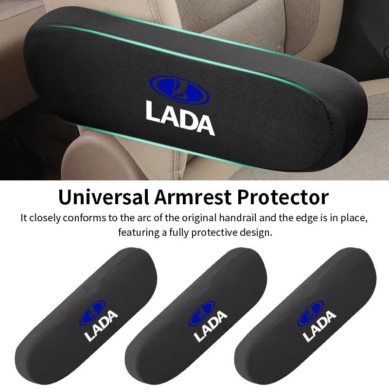 AGRWZB1 Car Seat Armrest Protector Elbow Support Pad Arm Rest Cover Interior For Lada Priora Sedan Sport Kalina Granta Vesta Niva Largus