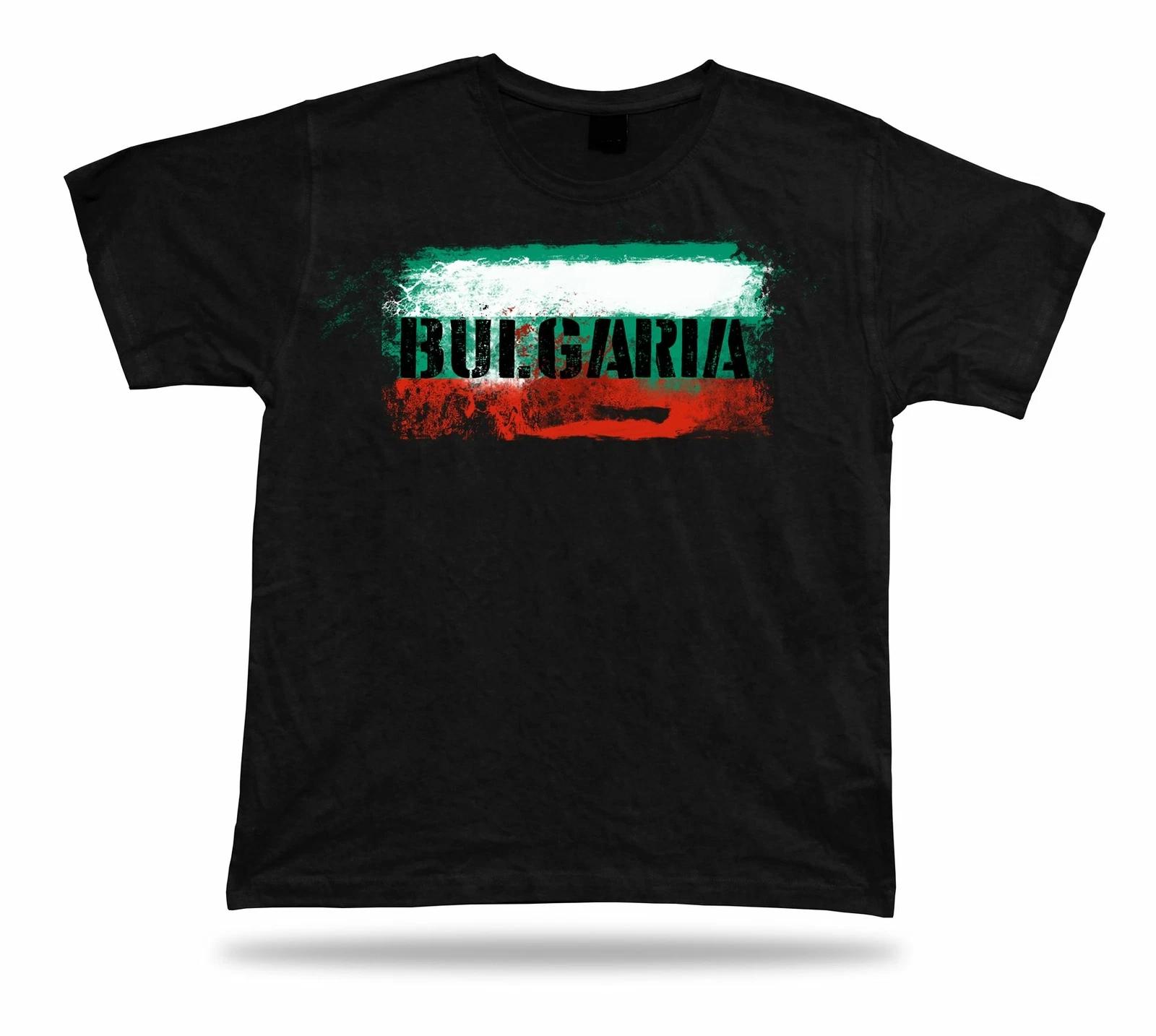 Bulgaria tricolor flag Tshirt T-shirt Tee top city map crown nation pride gift S