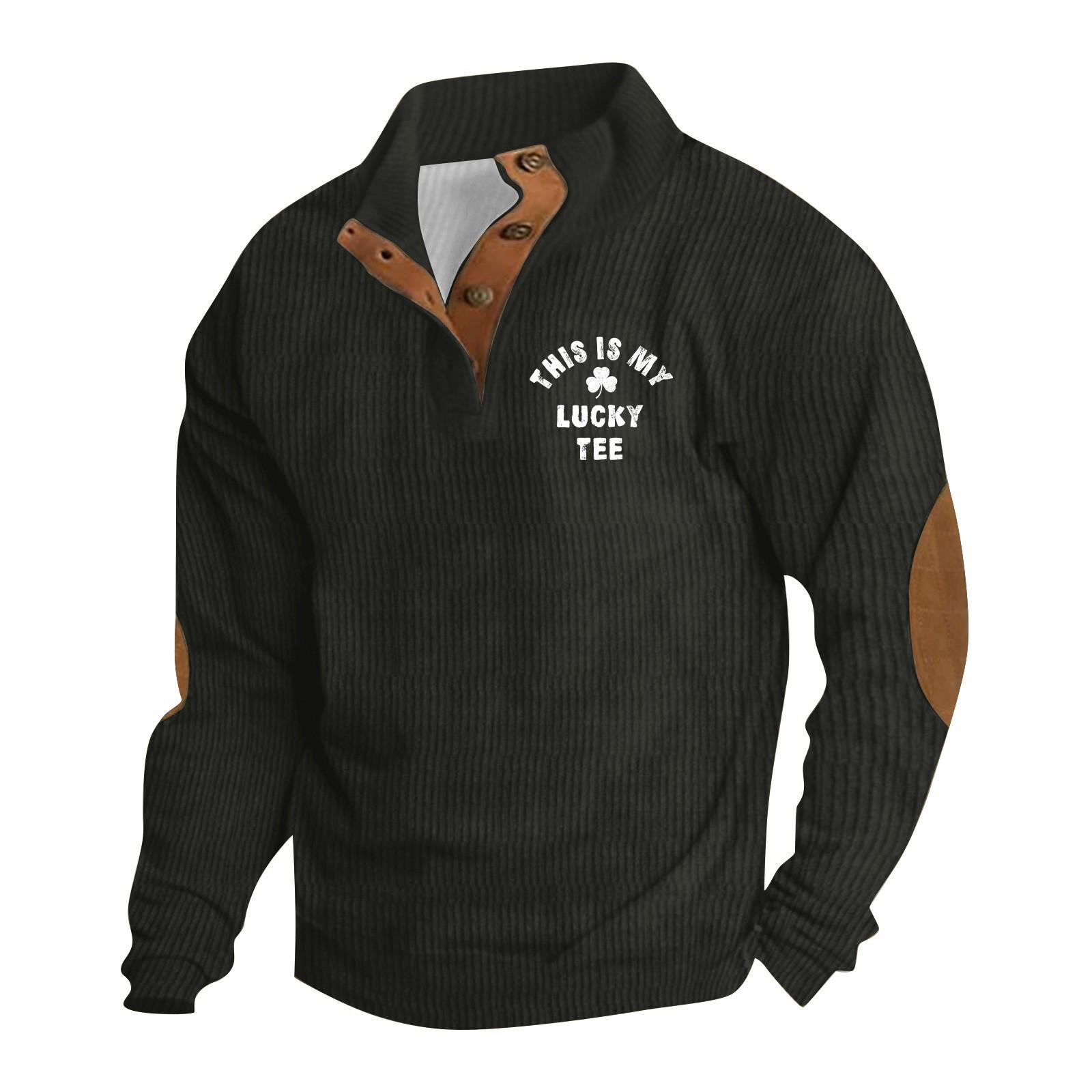 

Весенняя и мужская толстовка с воротником-стойкой — это повседневные свитера для активного отдыха, топы XL чёрный