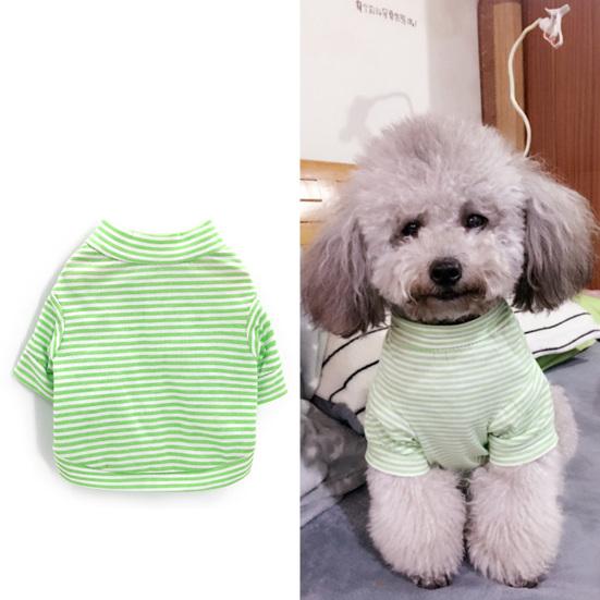Pet Shirt Round Neck Breathable Decorating Pet Dog Short Sleeve Shirt Outfit for Home Wear