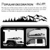 2 PCS Car Mountain Tree Forest Decals, 39.4" x 6.7" Mountain Tree Graphic Stickers, Waterproof Car Body Side Door Truck Tailgate Exterior Decoration,