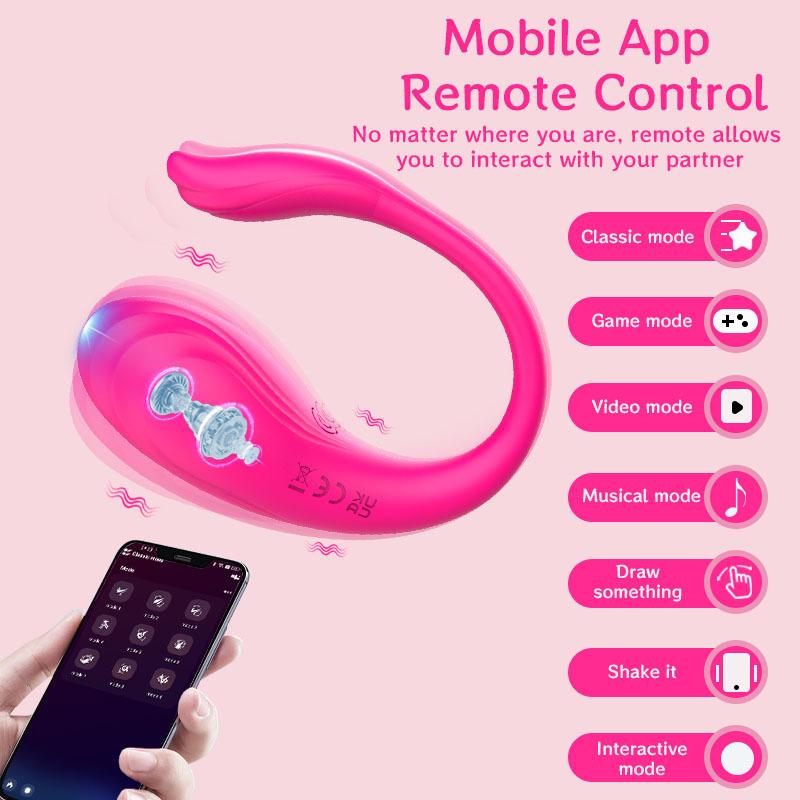 APP Remote Control Vaginal G-spot Panty Wearable Vibrator, Long Distance 9 Vibrations Kegel Ball Stimulator For Women Sex Toy