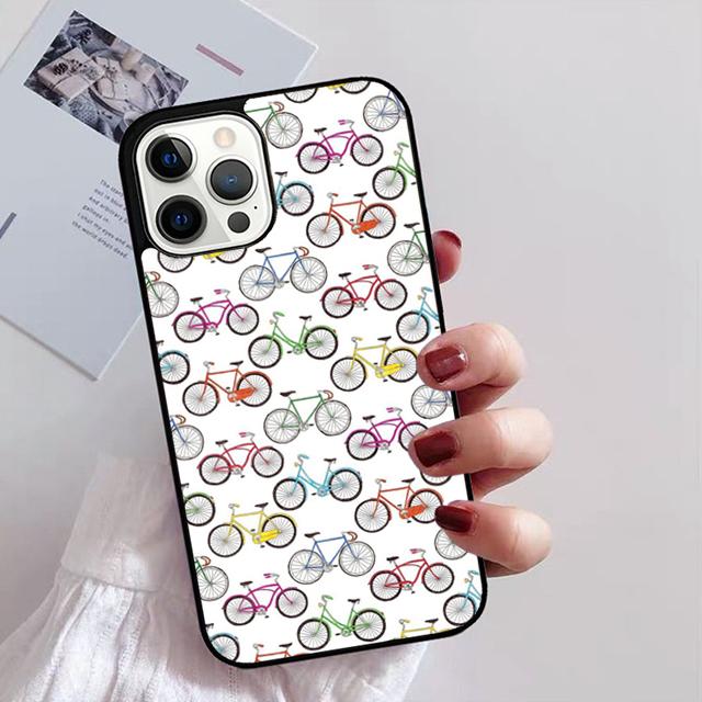 Bike Bicycle Cycling Phone Case For iPhone 17 Air 14 13 12 16Pro Max 15 Plus Max Cover Shell