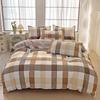 Ins Style Korean Bedding Set Breathable 3/4pcs Bed Sheets Set Quilt Covers Solid Duvet Covers for Home School  Fundas Nórdicas