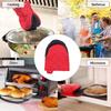 1 Pair of Oven Mitts Kitchen Oven Mitts Non-slip High Temperature Resistant 500℉ Suitable for Grilling Baking and Cooking