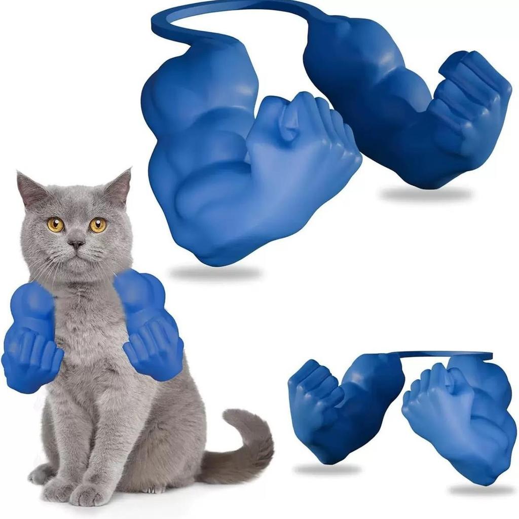 Hulk Cat Muscle Arm Middle Finger Decoration