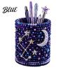 Educational Craft Supplies Bead Embroidery Kit DIY Pen Holder 3D Beaded Tiny Pencil Fine Motor