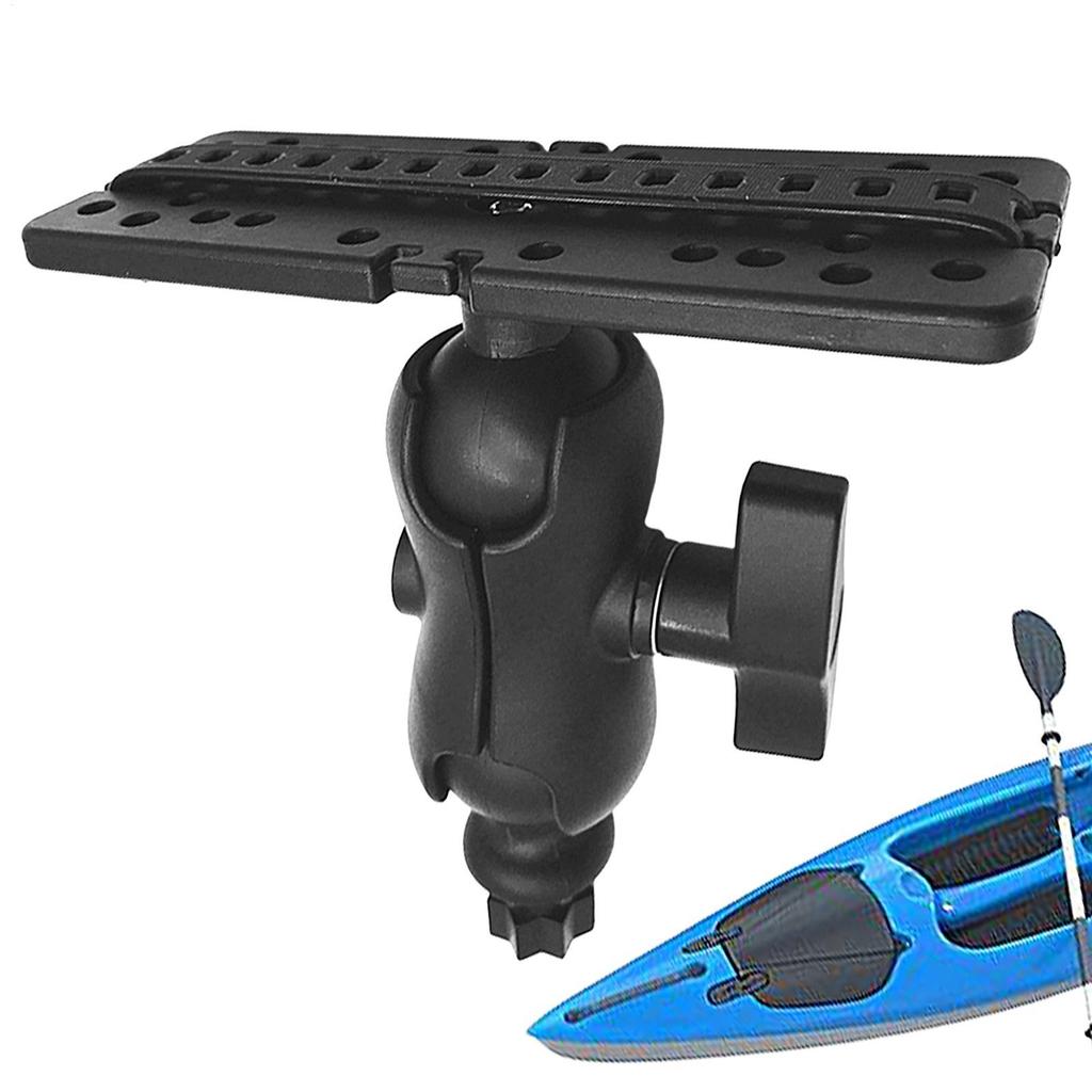 Fish Finder Mount Base 360 Degree Rotation Ball-Mount Fish Finder Bracket Stainless Steel Electronic Fish Finder Holder