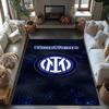Inter Milan Personalized Text Area Rug Suitable for Playrooms Kitchen Balcony Foyer Antislip Carpet Decorate Offices Best for Christmas