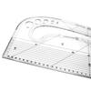 Buttons 3 Grommet 3 Round Slots Template Pattern Marking Ruler