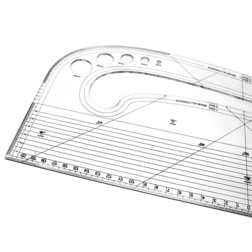Buttons 3 Grommet 3 Round Slots Template Pattern Marking Ruler