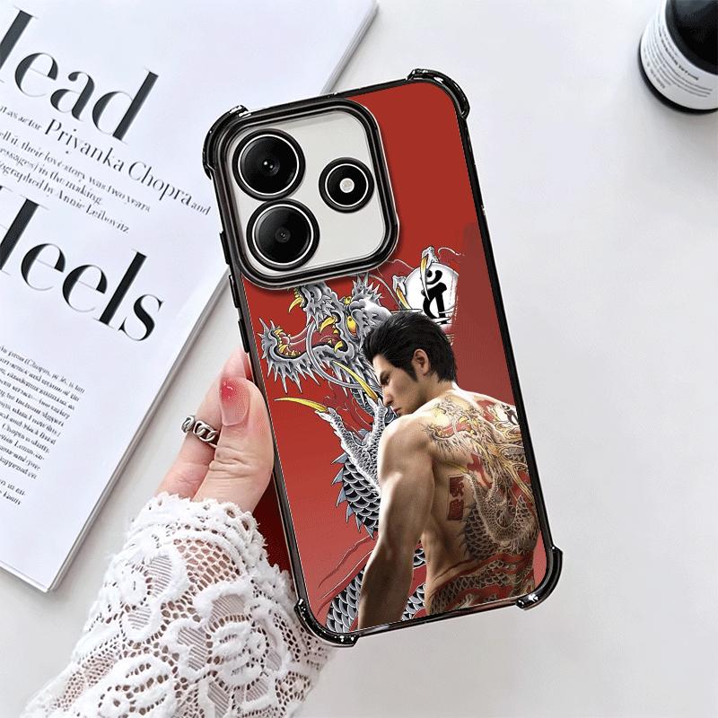 Y-Yakuzas 0 Game Soft Phone Case For Xiaomi Redmi Note 14 15 Pro Plus 13 12 11S 11T 5G 10 9S 9 Plating Anti-Fall Fundas