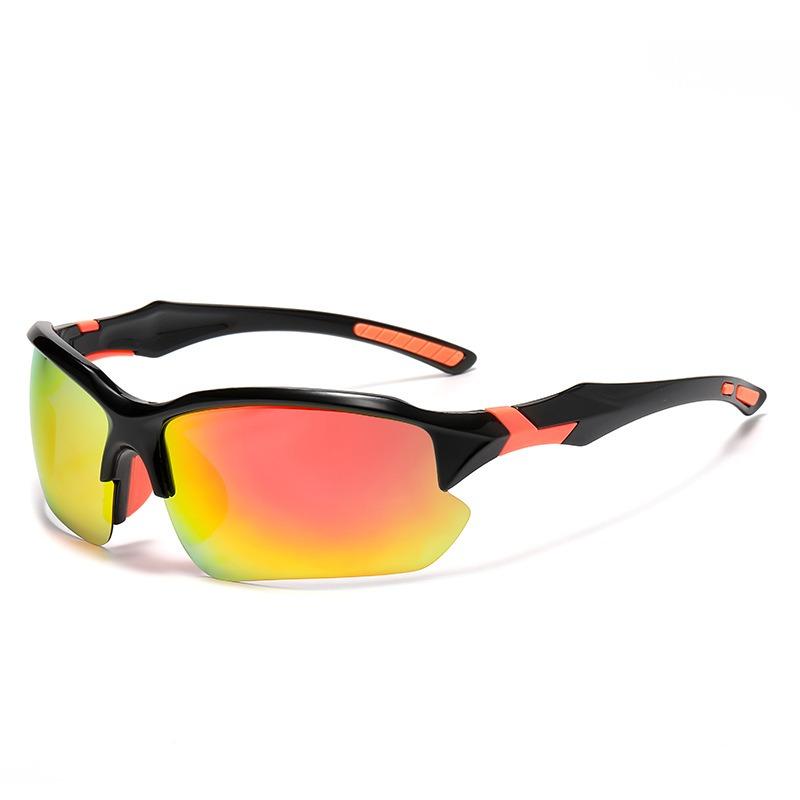

European and American Fishing Sunglasses Outdoor Sports Glasses Lightweight Cycling One-piece Sunglasses