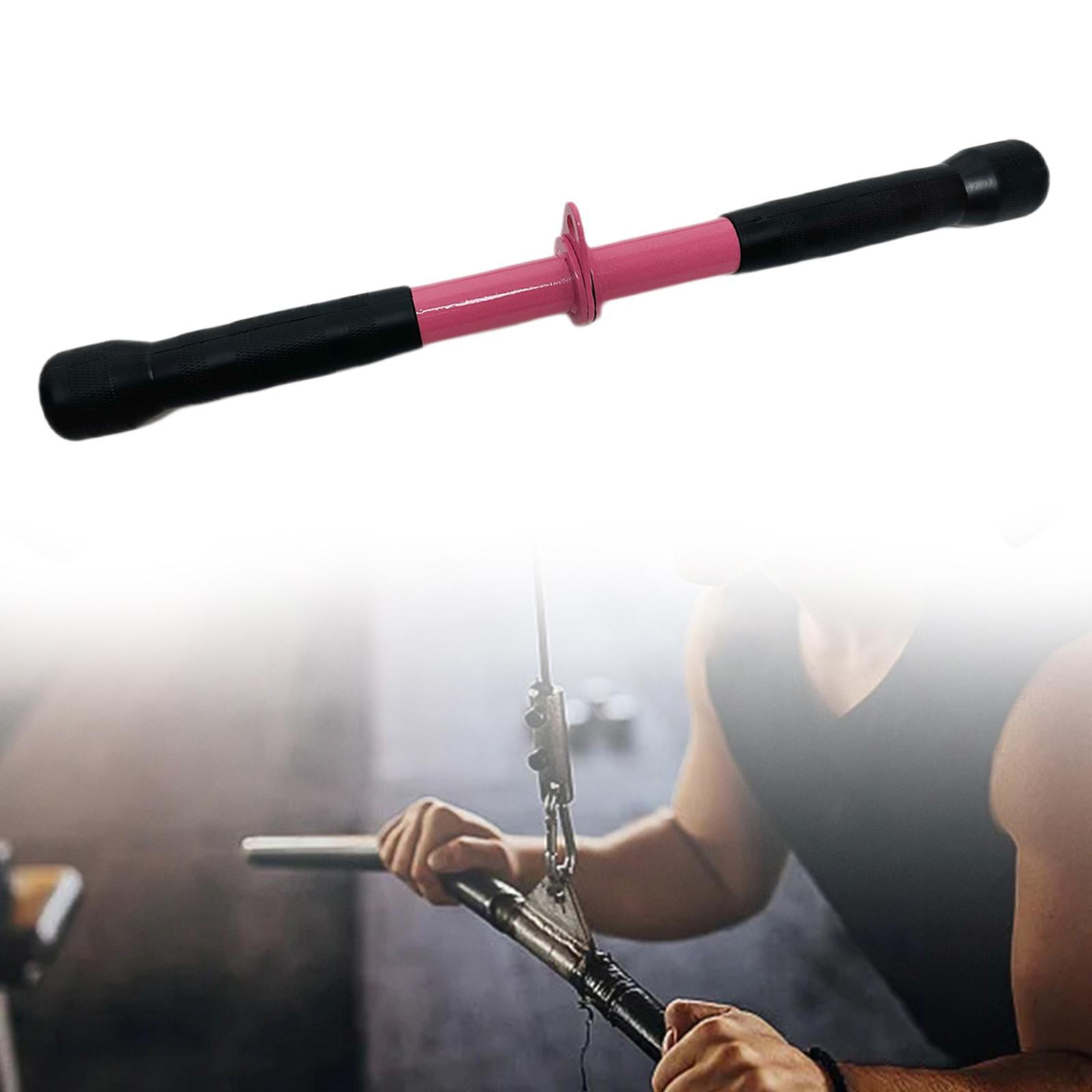 Cable Machine Attachment Straight Bar Fitness Equipment, Weight Accessory Press Down for