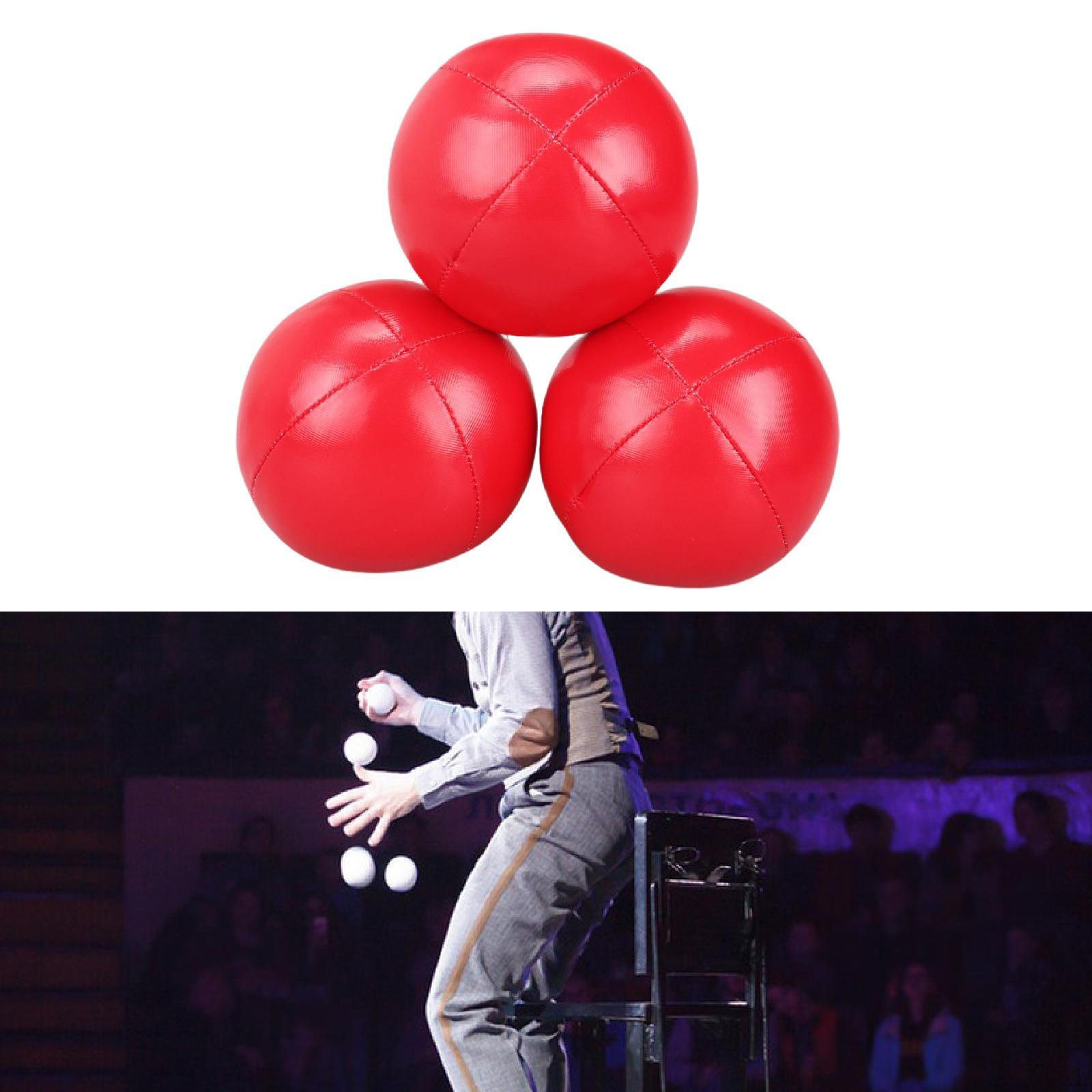 

3 Pieces Juggling Balls Educational Toy Interactive Game Soft Acrobatics Toss Ball Children Fun червоний