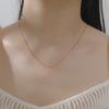 Teamer Sparkle Chain Necklace For Women Girls Stainless Steel Gold Color Basic Minimalist Necklace Choker Jewelry 2026 New