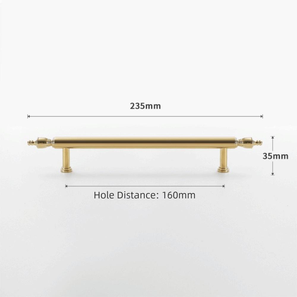 Beautiful Brass Cabinet Handle Light Luxury Long Handle New Drawer Pulls Shoe Cabinet