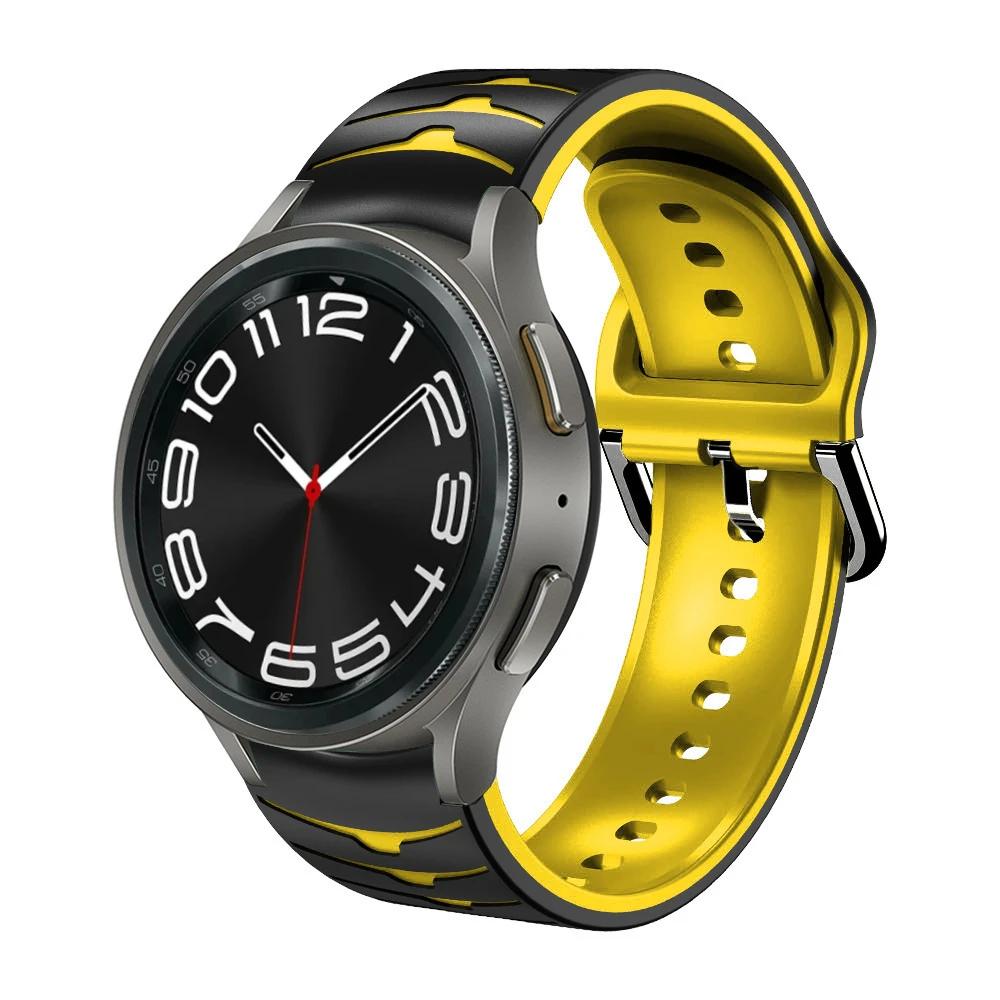 Silicone No Gaps Strap For Samsung Galaxy Watch 7/6/5/4 44mm 40mm 5Pro 45mm Bracelet Band Galaxy 6 Classic 47mm 43mm 46mm Correa