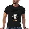 Cute Penguins Cant Fly Funny Penguin Tshirt Casual Lightweight Short Sleeve Top
