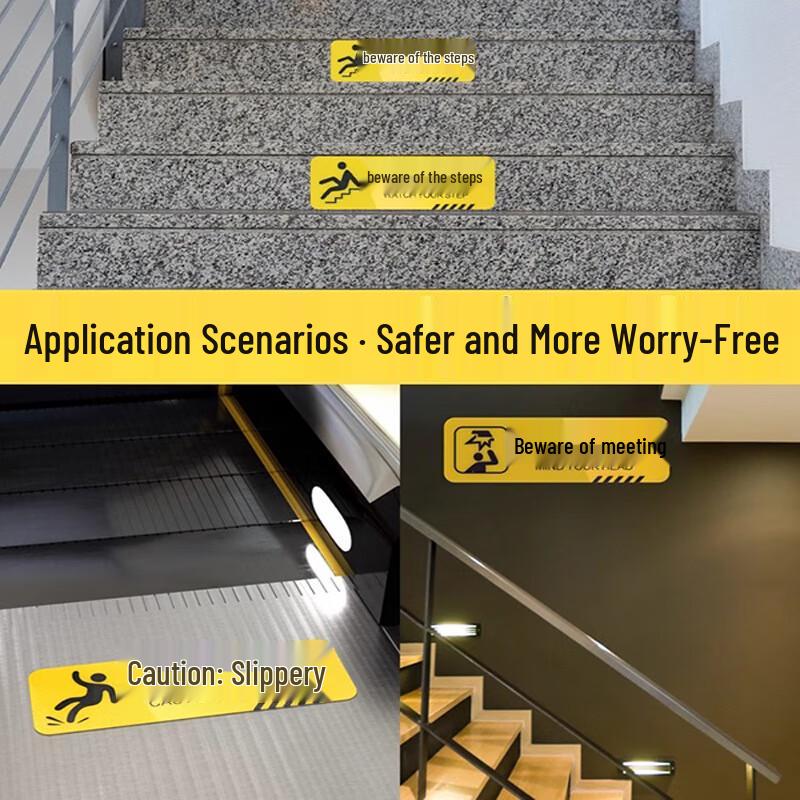 Anti-Slip Stair Safety Warning Stickers