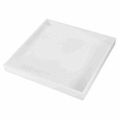 Organizador de armazenamento de mesa multiuso, bandeja de manobrista para joias, alimentos, cosméticos, branco