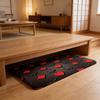 Fashion Spade Floor Mat Washable Absorbent Flannel Door Mat Non-Slip Indoor Floor Carpet