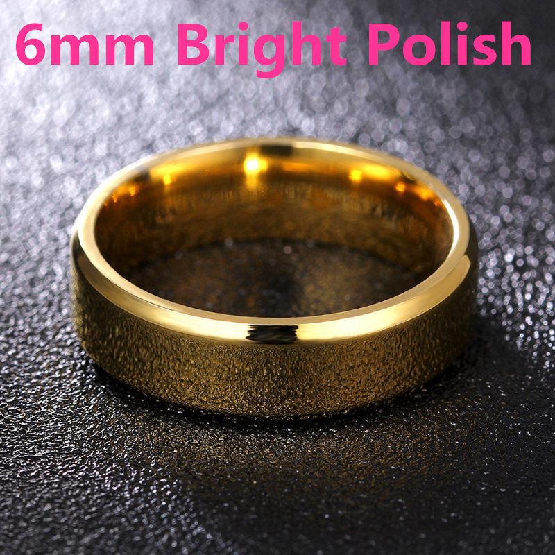 4-8mm Dull Polish Silver Color Titanium Ring For Men and Women Personalized Ring Customize Engraved