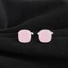 Rose Chalcedony Gemstone 925 Sterling Silver Handmade Jewelry Designer Cufflink 1" For Him CL-9-16