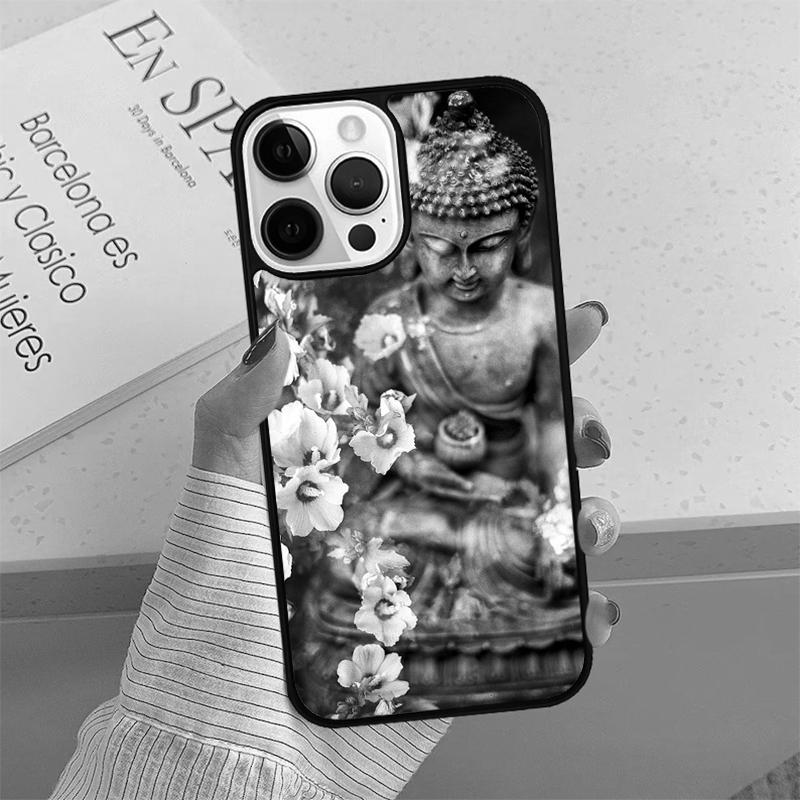 Buddha Statue Phone Case cover For iPhone 17 Air 15 16 16e 14 13 Pro Max Coque 12 11 Pro Max For Apple PLUS fundas shell