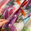 Diamond Embedded Gemstone Collared Long Dr Women's Slimming Beautiful Holiday Print Full Dresses  A-Line Woman Dress