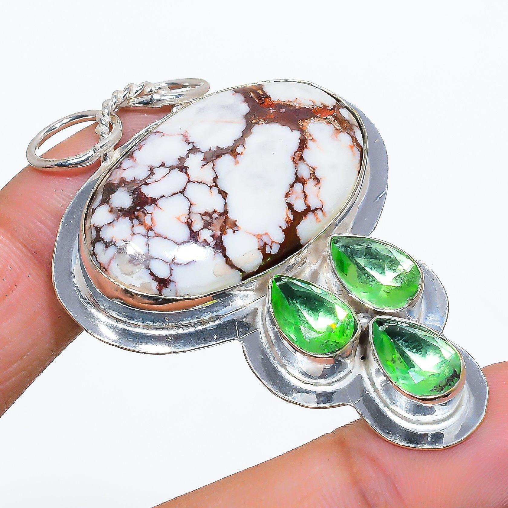 

Wild Horse, Tsavorite Gemstone Handmade Ethnic Jewelry Pendant 2.36 VR-3802