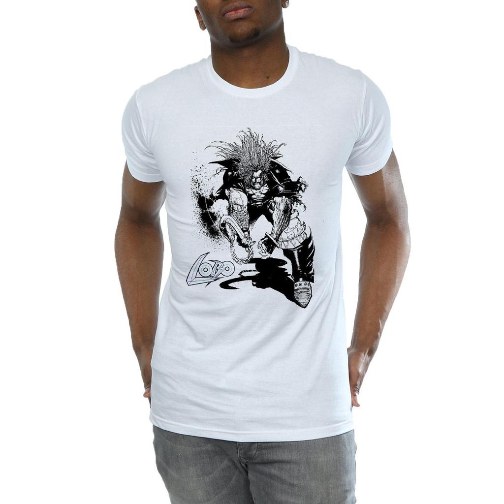 DC Comics Mens Lobo Sketch T-Shirt