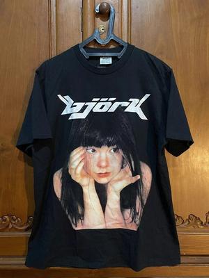 Bjork 90s Tour Bjork 100% Cotton Black  Full Size S-5XL Unisex T-Shirt