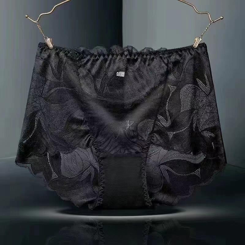 Big Size Summer Fashion New Sexy Lace Cotton File High Waist Briefs