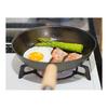 Sugiyama Metal Frying Pan, 23 m, IH/Gas Fire Compatible, Iron, Made in Japan, Craftsmanship, Nano Embossed, Iron but Light, Oil Absorbs Well, KS-3042